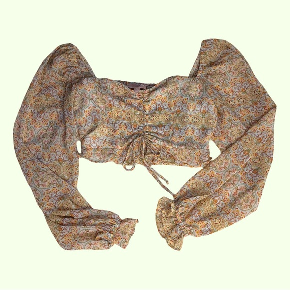 Show Me Your Mumu Rivington top in Steve’s Paisley XS - Picture 2 of 6